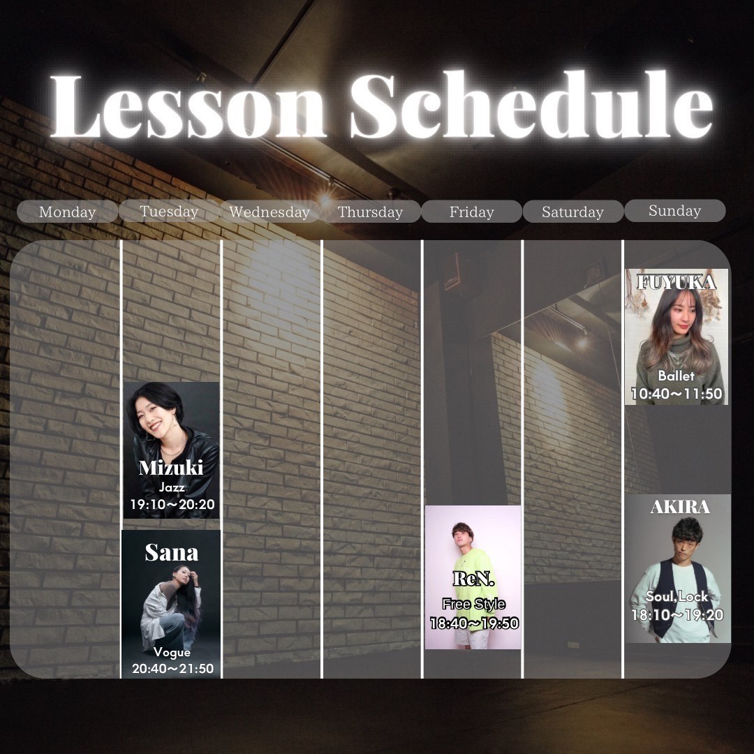 Lesson Schedule